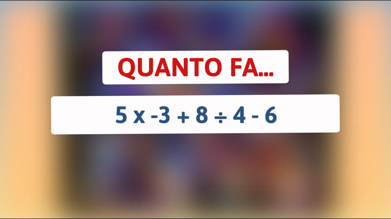 \"Scopri chi è davvero un genio: risolverai questo enigma matematico che sta mettendo alla prova le menti più brillanti?\""