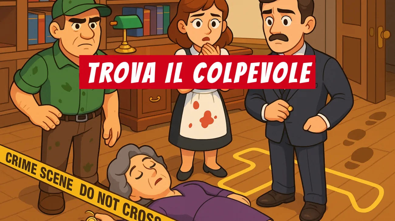 Riesci a indovinare chi è l’assassino? Solo 1 su 10 risolve il mistero del bottone dorato senza sbirciare la soluzione! Sfida la tua mente con questo enigma da veri geni"