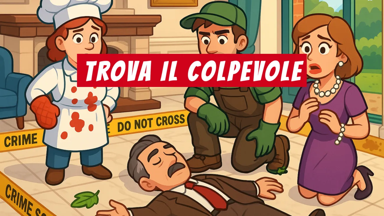Solo i veri geni riescono a risolvere l’indovinello della Villa sul Lago: riesci a scoprire chi è il colpevole? Sfida te stesso!"