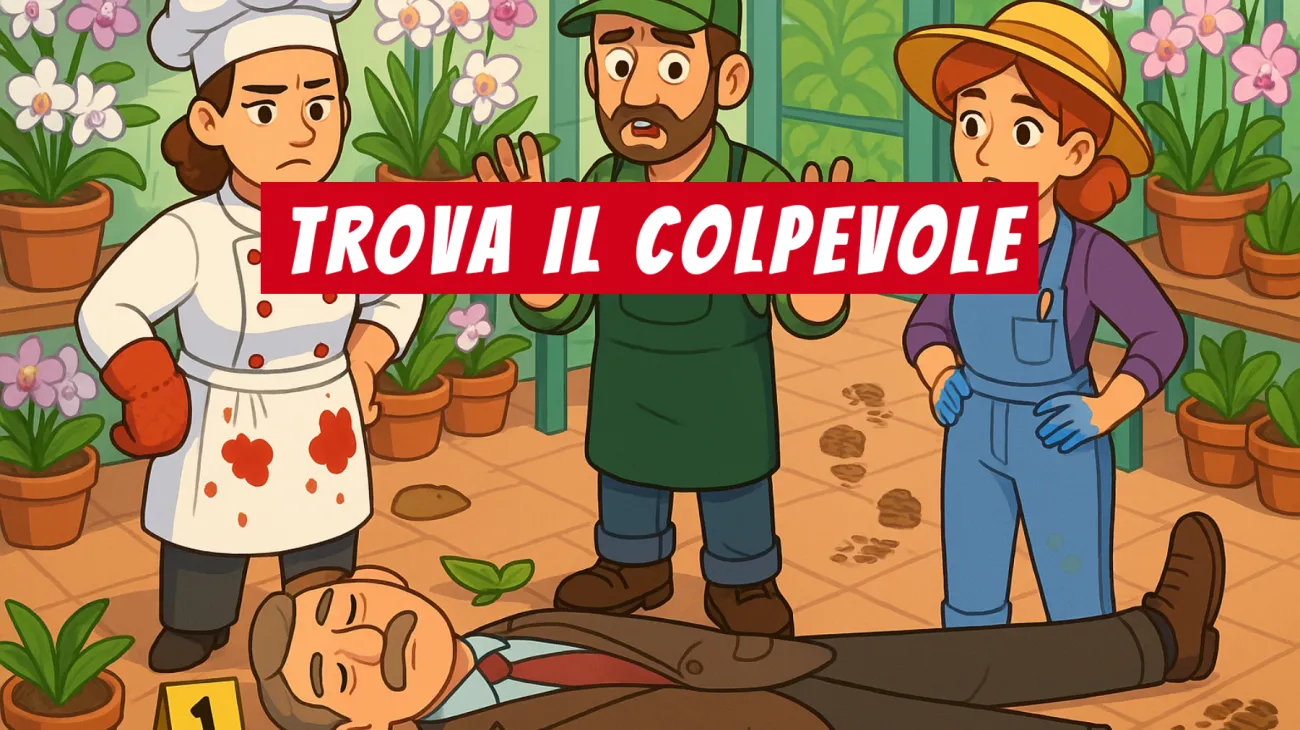 Solo i veri geni riescono a risolvere questo enigma: riuscirai a smascherare il colpevole nel mistero delle orchidee mortali? Sfida la tua mente!"