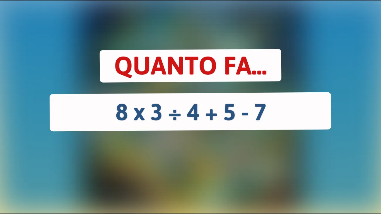 \"Solo i veri geni possono risolvere questo problema matematico in pochi secondi! Sei tra loro?\""