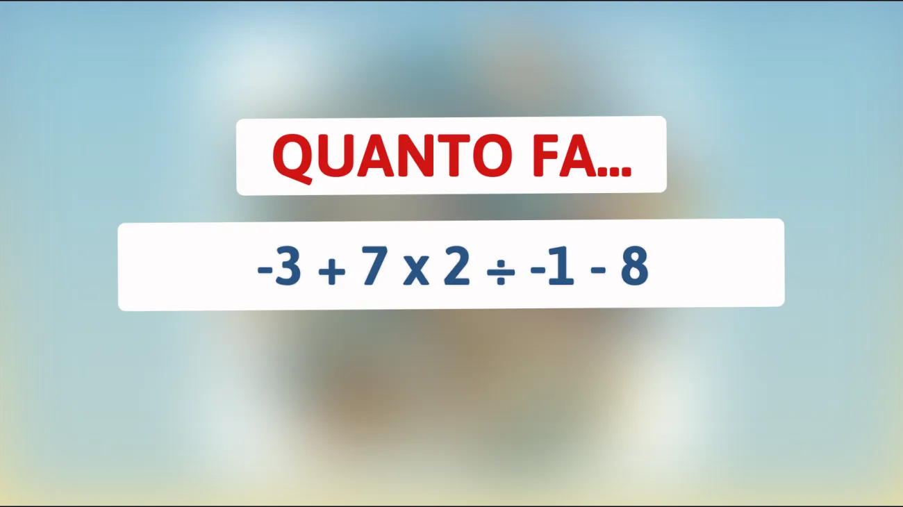 Solo i veri geni riescono a risolvere questo indovinello matematico complesso! Sei uno di loro? Scoprilo ora!"