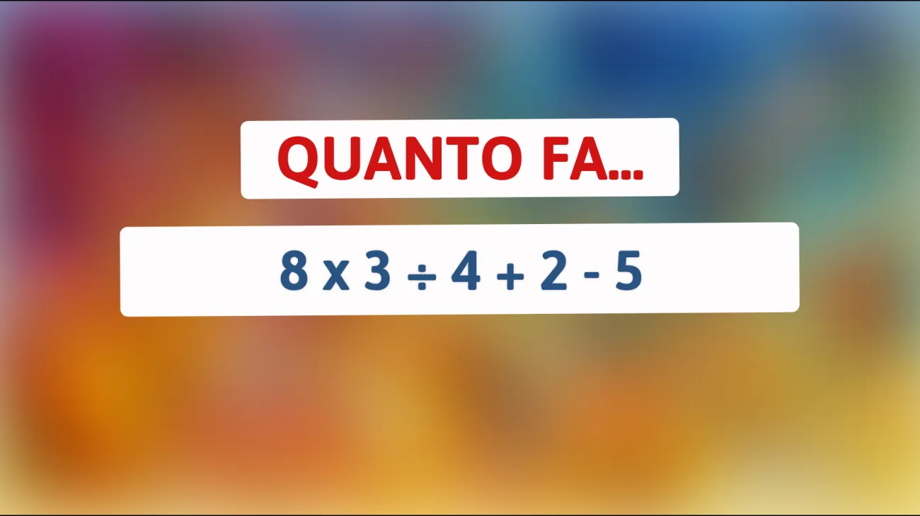 Solo il 2% delle persone riesce a risolvere questo semplice ma ingannevole indovinello matematico! Sei abbastanza brillante per farlo?"