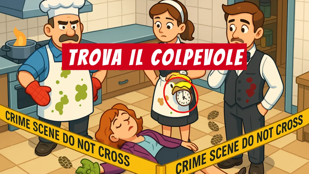 Solo il 2% riesce a risolvere questo quiz: chi ha ucciso la critica in cucina? Sfida te stesso e scopri se sei davvero un genio!"